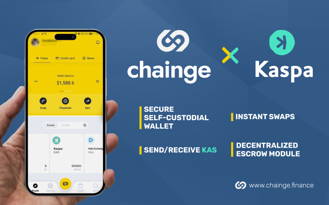 Kaspa on Chainge Finance — Wallet and DeFi