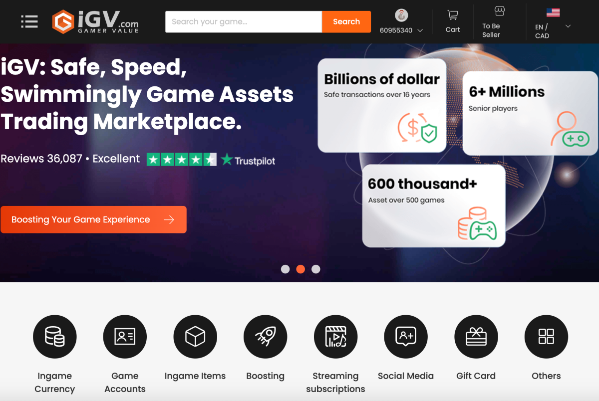 IGV.com – Global game asset trading