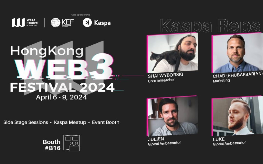 Kaspa Kicks off World Tour 2024 at the Web3 Festival in Hong Kong